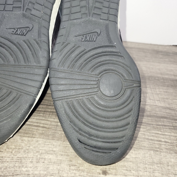 Nike Dunk Sky High Black Pink Camo Suede Sneakers 543258-001 Women's Size 7.5 - Picture 9 of 10